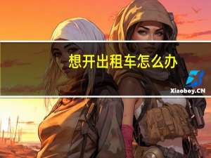 想开出租车怎么办