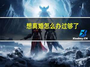想离婚怎么办过够了