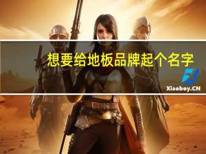 想要给地板品牌起个名字，望大家多多帮忙15