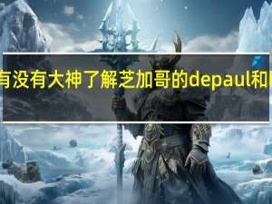 想问一下有没有大神了解芝加哥的depaul和loyola两所大学