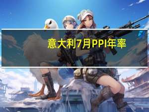 意大利7月PPI年率 -13.8%前值-8.20%