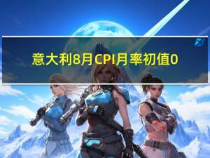 意大利8月CPI月率初值 0.4%预期0.40%前值0.10%