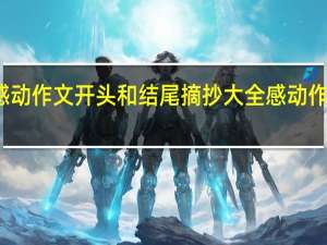感动作文开头和结尾摘抄大全 感动作文开头