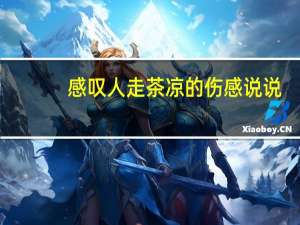 感叹人走茶凉的伤感说说