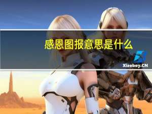 感恩图报意思是什么