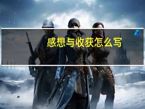 感想与收获怎么写