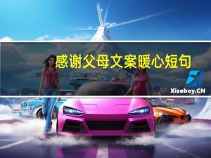 感谢父母文案暖心短句