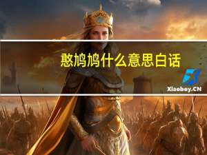 憨鸠鸠什么意思白话