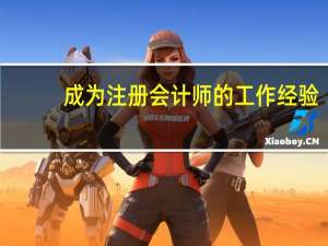 成为注册会计师的工作经验