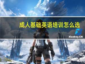 成人基础英语培训怎么选？这位白领总结的三点很值得参考