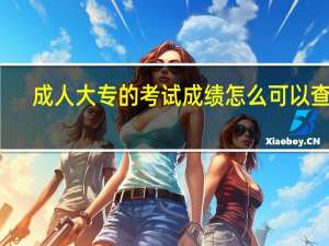 成人大专的考试成绩怎么可以查到