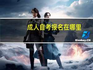成人自考报名在哪里