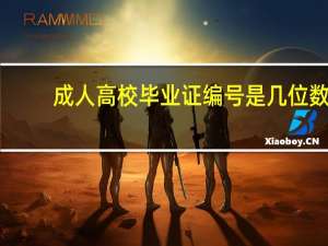 成人高校毕业证编号是几位数