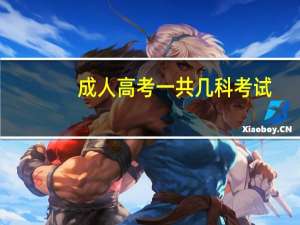 成人高考一共几科考试