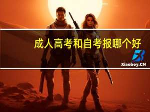 成人高考和自考报哪个好