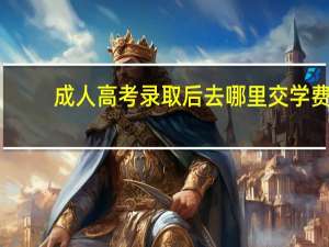 成人高考录取后去哪里交学费