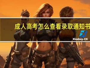 成人高考怎么查看录取通知书