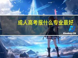 成人高考报什么专业最好