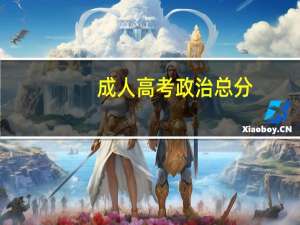 成人高考政治总分