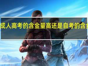 成人高考的含金量高还是自考的含金量高