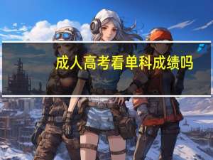 成人高考看单科成绩吗