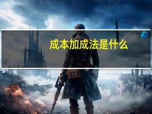 成本加成法是什么