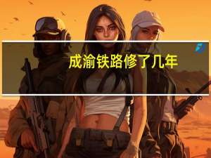 成渝铁路修了几年