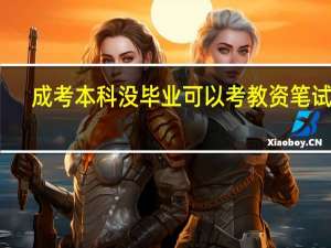 成考本科没毕业可以考教资笔试嘛