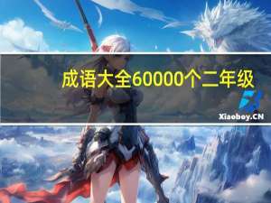 成语大全60000个二年级（成语大全6000个）