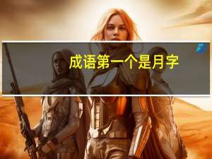 成语第一个是月字，有什么成语