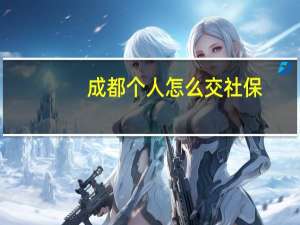 成都个人怎么交社保