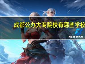 成都公办大专院校有哪些学校