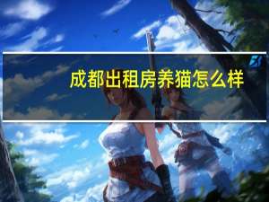 成都出租房养猫怎么样