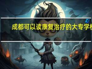 成都可以读康复治疗的大专学校