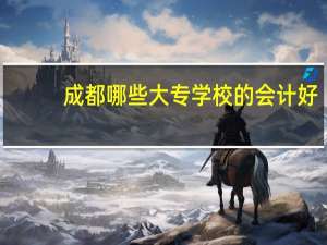 成都哪些大专学校的会计好