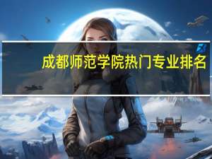 成都师范学院热门专业排名