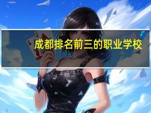 成都排名前三的职业学校