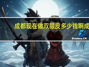 成都现在做双眼皮多少钱啊 成都高新区做双眼皮多少