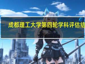 成都理工大学第四轮学科评估结果