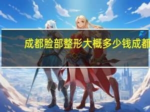 成都脸部整形大概多少钱 成都地区什么整容医院比较好