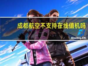 成都航空不支持在线值机吗（成都航空可以办理网上值机么）