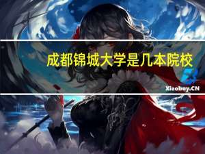 成都锦城大学是几本院校
