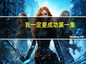 我一定要成功第一集（关于我一定要成功第一集的介绍）