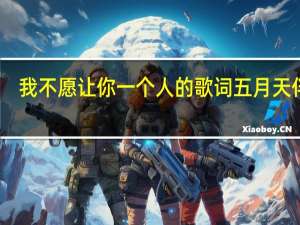 我不愿让你一个人的歌词五月天伴奏（我不愿让你一个人的歌词）