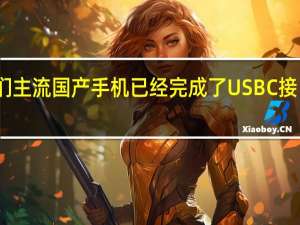 我们主流国产手机已经完成了USBC接口的转换