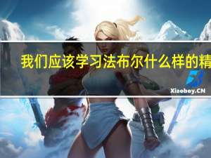 我们应该学习法布尔什么样的精神