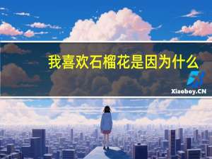 我喜欢石榴花是因为什么