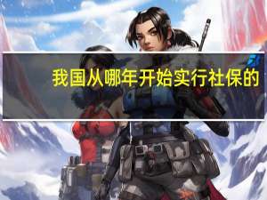 我国从哪年开始实行社保的