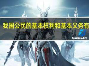 我国公民的基本权利和基本义务有哪些