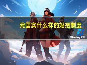 我国实什么样的婚姻制度